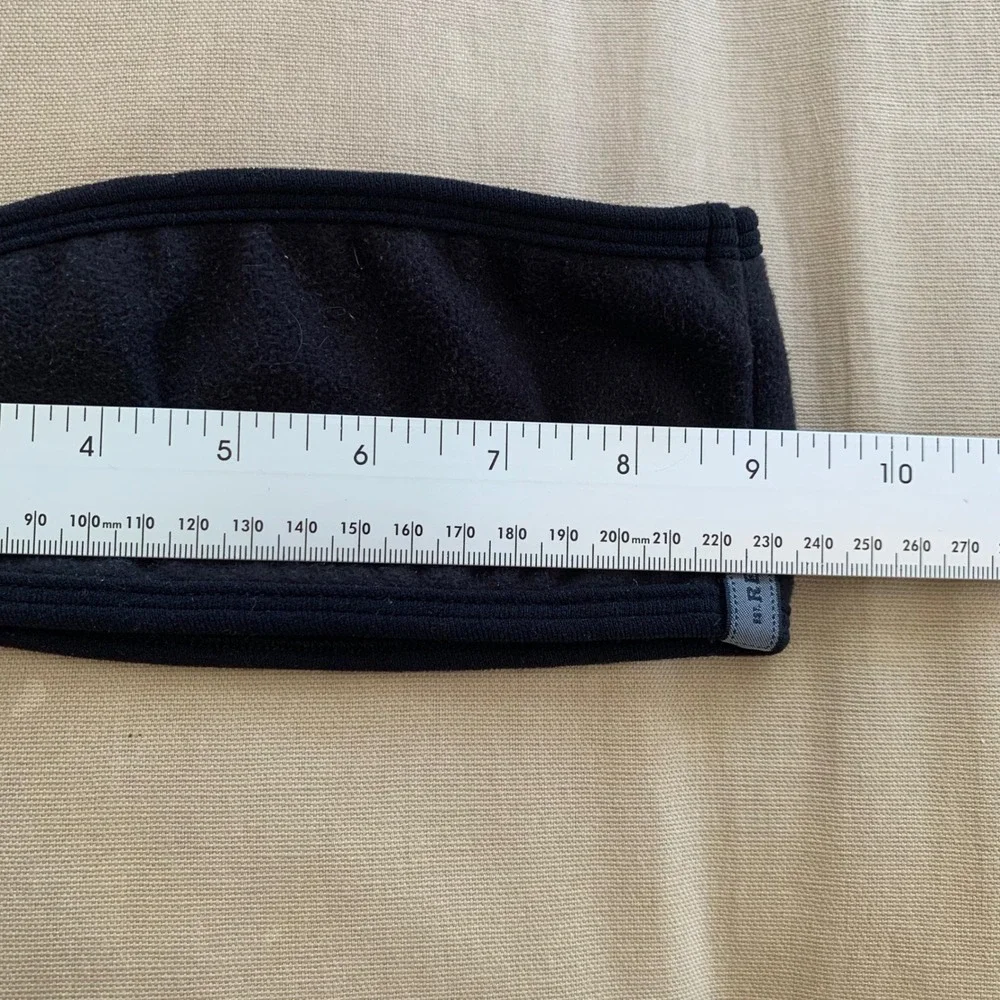 REI Black Fleece Headband Ear‎ Warmer One Size Contoured Cold Weather Gorpcore